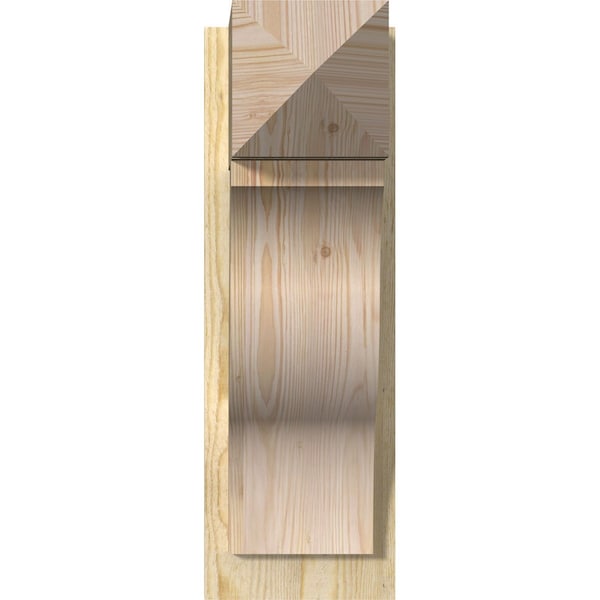 Funston Arts & Crafts Rough Sawn Outlooker, Douglas Fir, 8W X 16D X 24H